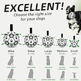 HETOO Dog Football Toy 6 Inch Interac tive Ball with Webbing Durable PU view 5
