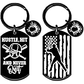 MigPio Baseball Keychain Baseball Gifts for Boys 12-14 Baseball Keychains for Boy Baseballs Themed Gifts