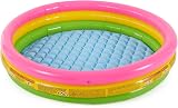 Intex Sunset Glow Pool 3 Ring Inflatable Rainbow Paddling Pool 58 x 13 inches
