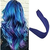 Full Shine Pu Tape in Hair Extensions Human Hair Blonde Tape in Extensions Silky Brazilian Human Hair Blonde Color 613 Double Sided Adhesive Tape ins Human Hair Extensions 24 Inch 50 Gram 20PcsCarbonfree Certified