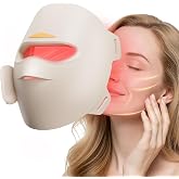 YHYXPO 4D Red Light Therapy Mask for Face,3 Modes Face Mask With 336 LEDs | Full Face Coverage,Rechargeable LED Red Light Therapy Mask for Home &amp; Travel, Skincare Gifts for Women Mom Wife, M19-3