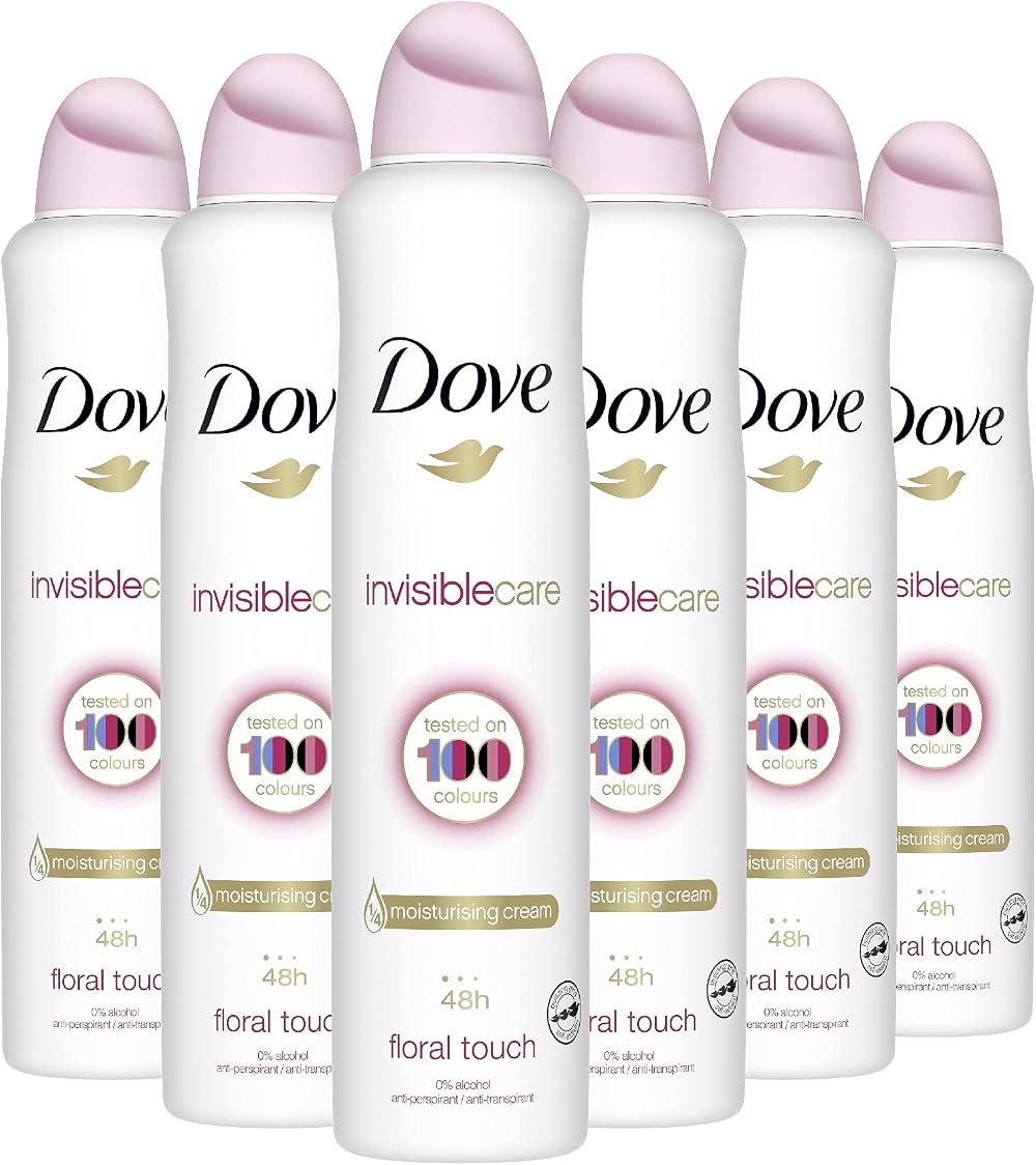 Dove Invisible Care Anti-perspirant Aerosol 250 ml Pack of 6