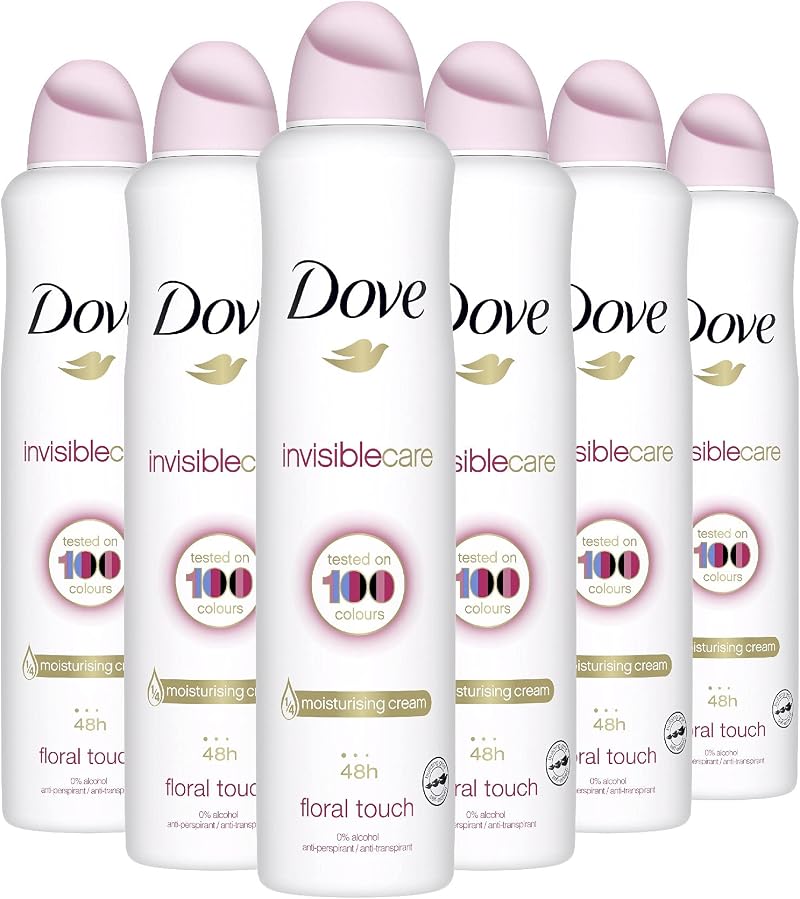 Dove Invisible Care Anti-perspirant Aerosol 250 ml Pack of 6