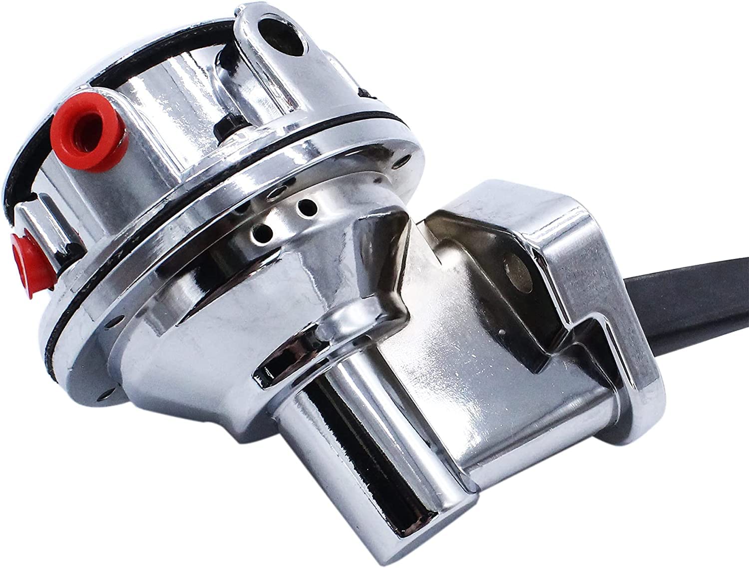 Photo 1 of 1 set SHLPDFM Mechanical Fuel Pump Chrome 6.5 PSI 1/4”NPT Inlet/Outlet Fits for Ford BB 429 460