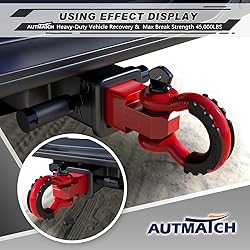 AUTMATCH Shackle Hitch Receiver 2 Inch - 3/4" D