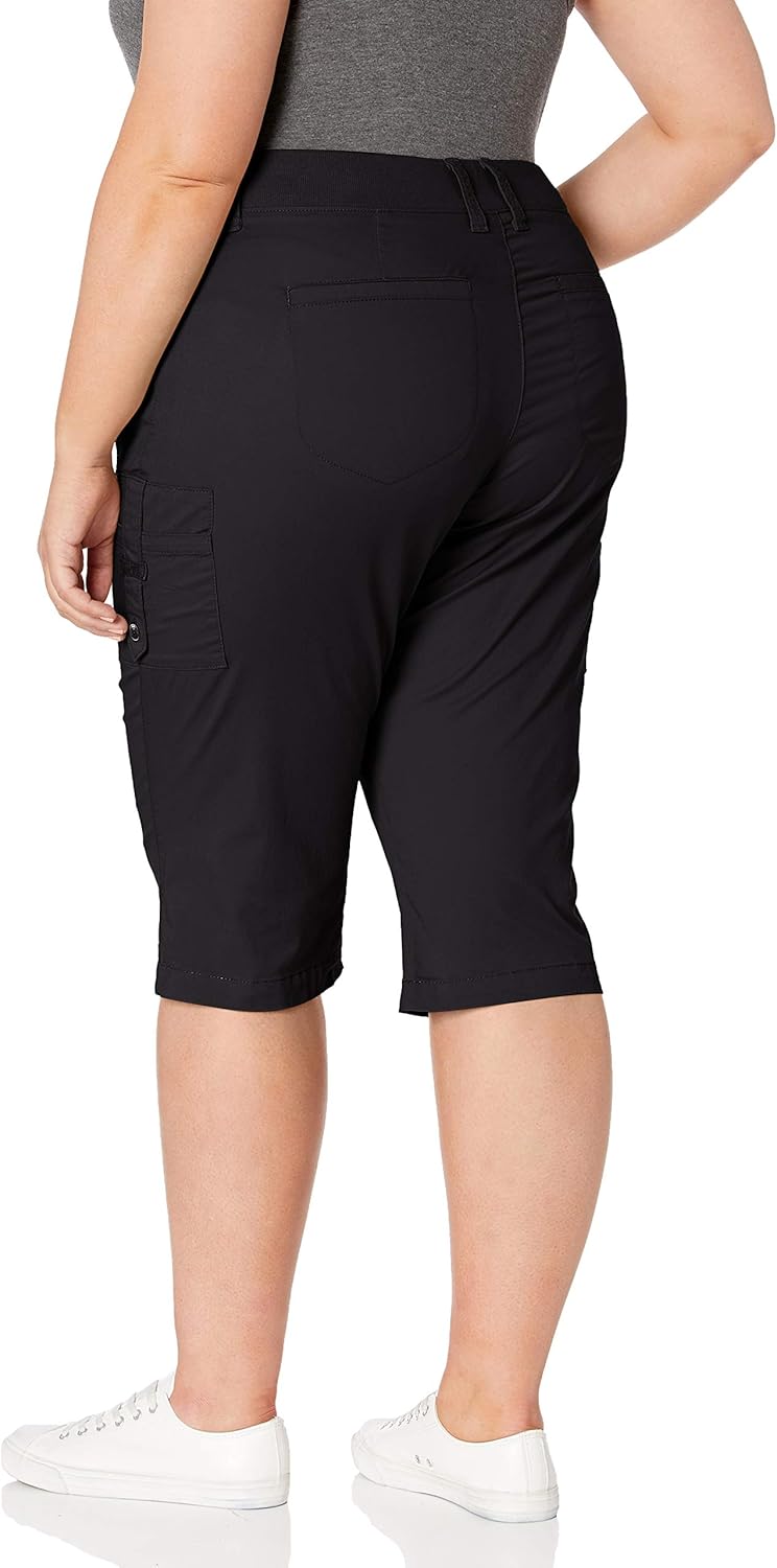 Lee Womens Plus Size FlextoGo Relaxed Fit Cargo Skimmer Capri Pant