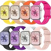 Compatible with Watch Band 40mm 38mm 41mm 42mm 44mm 45mm 49mm Men Women,Breathable Sport Replacement Strap for iWatch Ultra Series 8 7 6 5 4 3 2 1 SE,12Pack
