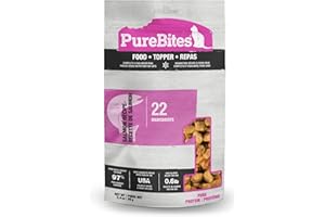 PureBites Cat Food • Topper 2.4oz (69g) | Salmon Recipe | Freeze Dried in USA | Packaged and Prepared in Canada