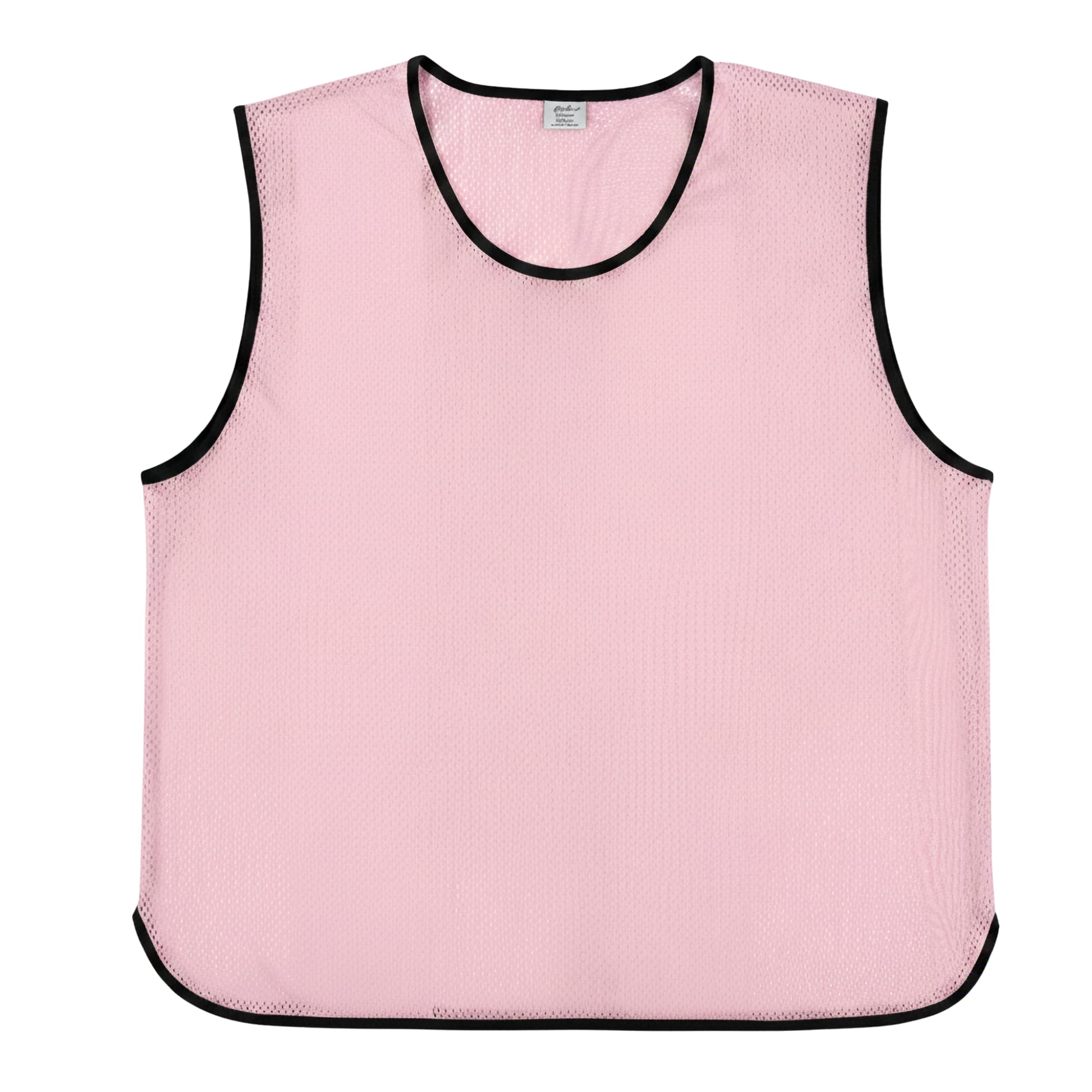 Sterling Sports 10 X Training Bibs Sports Mesh Football Bibs Adult - Quick Dry Football Training Equipment For Soccer, Rugby, Basketball & Cricket - Ideal Team Practice Vests (Pink, Senior)