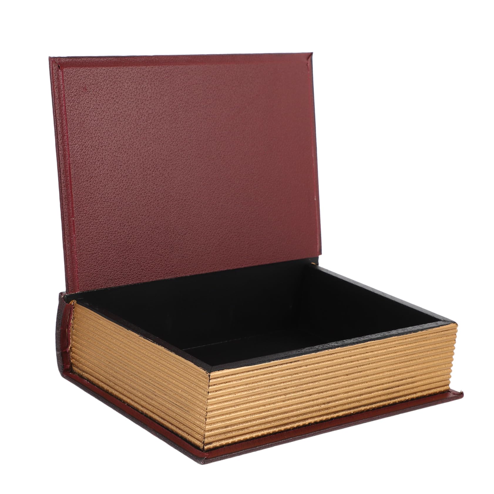 TOPPERFUN 1 PCS Fake Book Boxes, Decorative Storage Box Vintage Wooden Case, Faux Book Shaped Jewellery Organiser for Home Office Shelf Decor, Aesthetic Bookshelf Accessories for Coffee Table