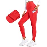 CRZ YOGA Fleece Thermal Leggings Pockets 28'' | Casual, Full Length, Winter, Warm, for Women