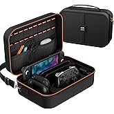 VORI Switch 2 Case for Nintendo Switch 2(2025), Hard Shell Travel Carrying Case with 20 Game Card Slots, Fits Switch 2 Console & Pro Controller Accessories, Black