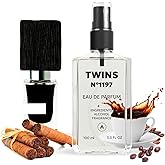 TWINS Impression of Black Afgano | Unisex Perfume for Women and Men Eau de Parfum | No.1197 | 3.4 Fl Oz / 100 ml