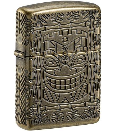 Zippo Accendino Woman Face In Ottone, Design 2020, Ricaricabile, Resistente, Originale Dal 1932 - 4