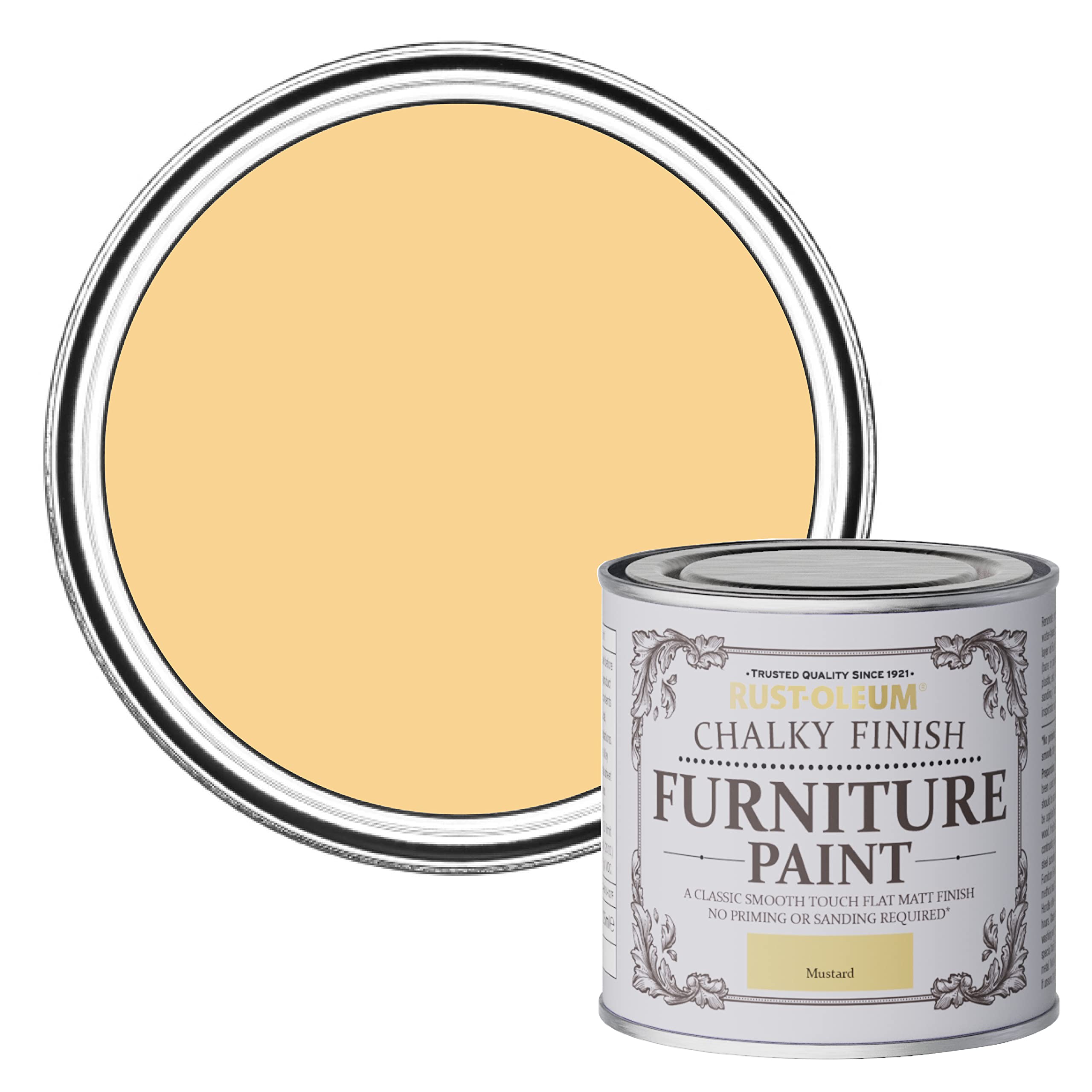 Rust-Oleum AMZ0017 Chalky Furniture Paint Mustard 125 ml