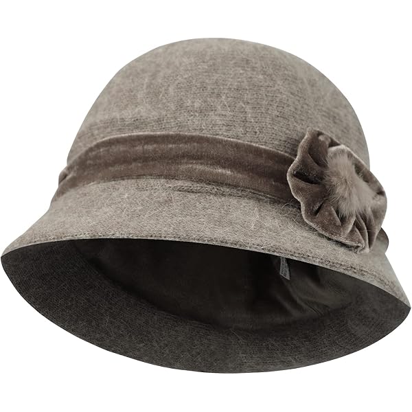 Women Cloche Bucket Bowler Hat 1920s Vintage Church Dress  display picture 2