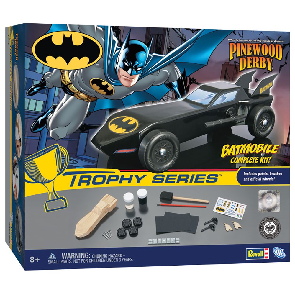 Revell Pinewood Derby Batman Batmobile Trophy Series Racer, Officially Licensed Boy Scouts Of