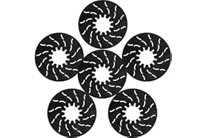 6 Pack 5th Wheel Hitch Lube Plate - 13/64 Inch (Thicker Than 3/16 Inch) 10 Inch for RV Camper Trailer, Black - Reduce Frictio