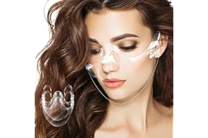 DIGIGRE 2PCS Transparent Face Shield, Lightweight Anti-Fog Clear Face Mask, Sturdy Breathable Clear Face Shield, Plastic Reusable Protective Face Mask for Men and Women