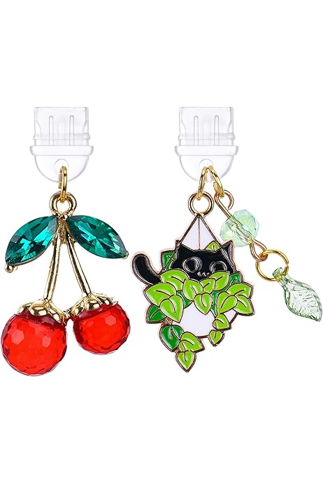 Phone Dust Plug Charm Dust Plug Charm Cute Strawberry Charge Port