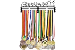 PH PandaHall Medal Hanger Holder Display Rack Gymnastics Medal Hanger Awards Ribbon Cheer 3 Lines Sport Award Rack Wall Mount Metal Frame for Over 50 Medals Necklace Jewelry 15.75 Inch