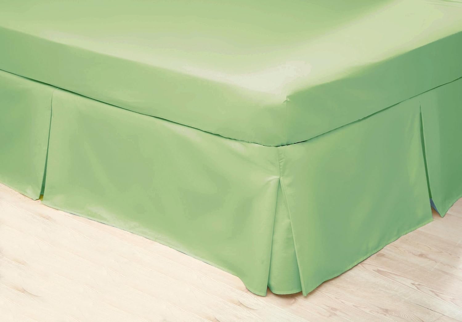 Belledorm Green Platform Base Valance Sheet (King Size, Willow