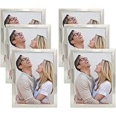 DECANIT 4x6 Picture Frame,Metal Photo Frame Display for Wall or Tabletop Pack of 6,Silver