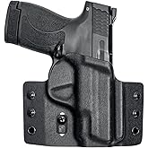 Tulster OWB Contour Kydex Holster in Right Hand fits: M&P Shield/Plus 3.1" 9/40 | Optic Compatible Outside The Waistband Concealed Carry