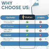 ViraCare 20 x Incontinence Bed Pads 60 x 90 cm Disposable Bed Mats view 4