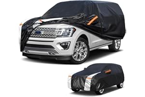 Cotryvox Large SUV Car Cover for Ford Expedition 100% Waterproof All Weather, Heavy Duty Outdoor Full Exterior Covers Rain Sun Wind UV Protection.