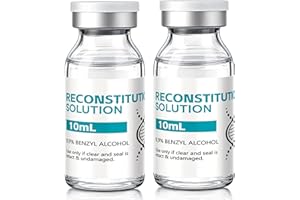 Mixrug,2 Pack of 10 ml in Premium Glass Vials with Rubber Stoppers,Made in USA