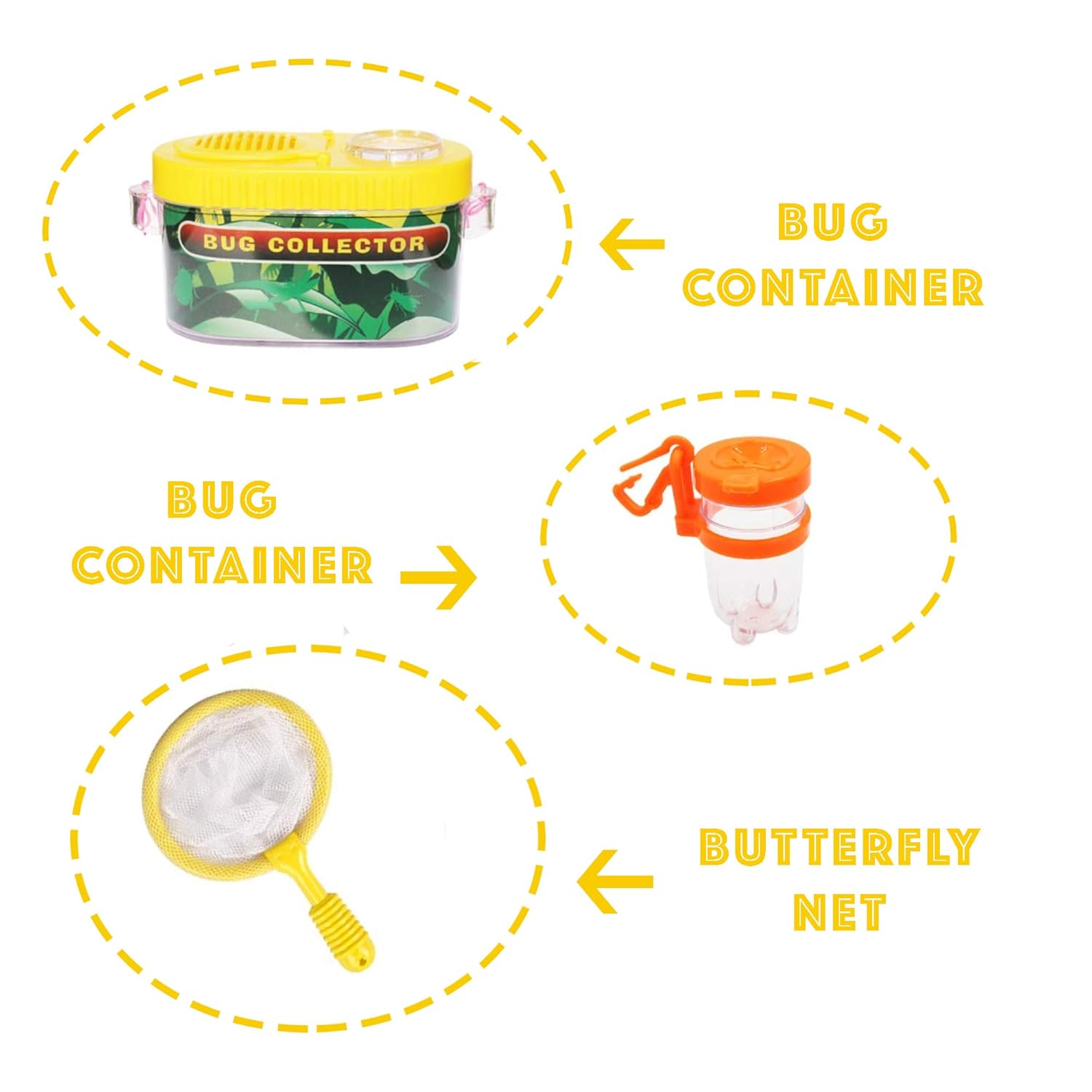 Bug Collection and Kids Explorer Kit Includes Butterfly Net Bug