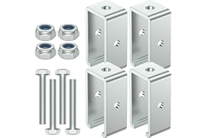 SKTREX Channel Trolley Track Hanger Bracket for UNISTRUT Strut Channel, 1-5/8 Intermediate Support Hange Bracket for All 1-5/8" Channel Trolley Track (4)