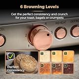 Tower Cavaletto T20051PNK 4-Slice Toaster Stainless Pink Rose Gold 1800W view 4