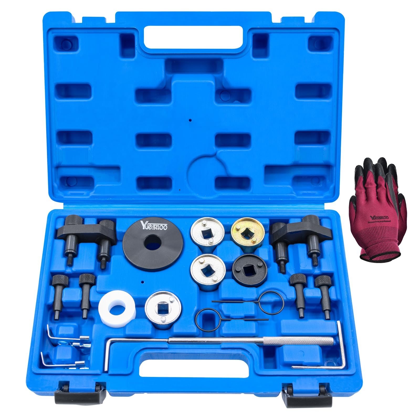 Yuesstloo Camshaft Crankshaft Engine Timing Tool Kit, 19PC Set ...
