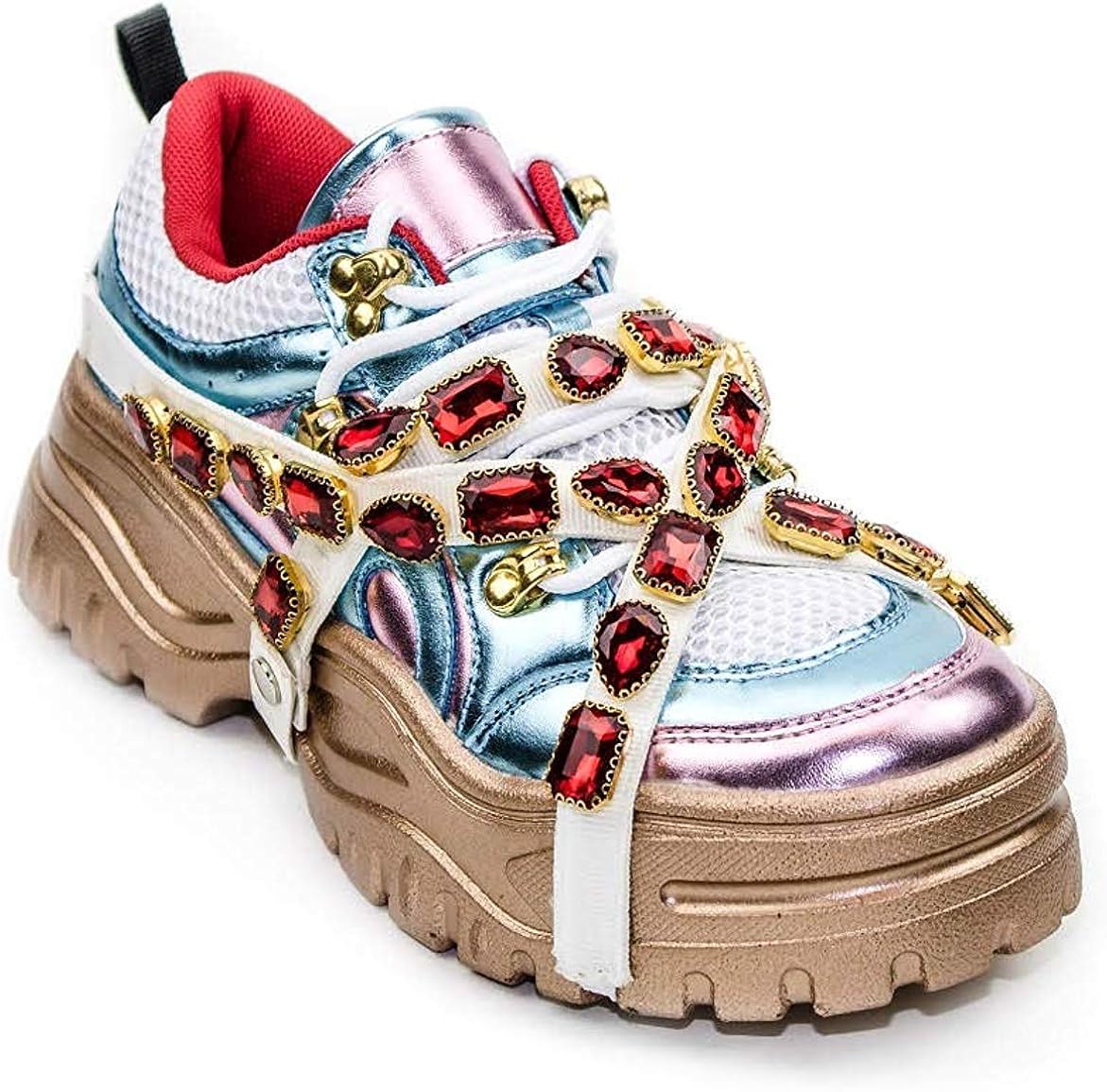 cape robbin jeweled sandals