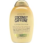 OGX Anti-Hair Fall + Coconut Caffeine Strengthening Conditioner with Caffeine, Coconut Oil & Coffee Extract, 13 Fl Oz