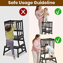 COSYLAND Kids Kitchen Step Stool, Toddler Standing
