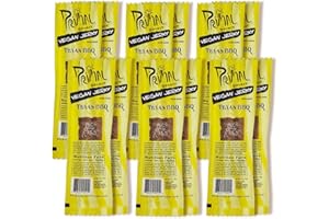 Primal Spirit Vegan Jerky – “Classic Flavor” – Texas BBQ, 10 g. Plant Based Protein, Certified Non-GMO, No Preservatives, Spo