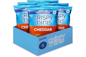 Crispy Minis Family Size Cheddar Brown Rice Cakes Multipack (6 bags x 215g)