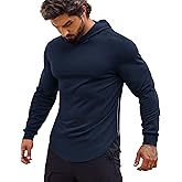COOFANDY Men's Workout Sweatshirts Long Sleeve Muscle Fit Athletic Gym Hoodies Pullover