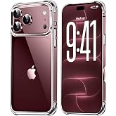 Mkeke for iPhone 18 Pro Case Clear [Not-Yellowing] | [Military-Grade Drop Protection] Shockproof Protective Phone Bumper 2026