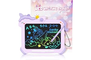 bravokids LCD Writing Tablet for Kids,Toys for 2 3 4 5 6 Year Old Girl Gifts,8.5 Inch Toddler Doodle Board Drawing Tablet, Unicorn Toys, Christmas Birthday Gifts (Purple)