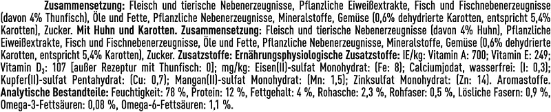 Sensitive Sorten-Mix Thunfisch und Huhn, 60er Pack (60 x85 g)
