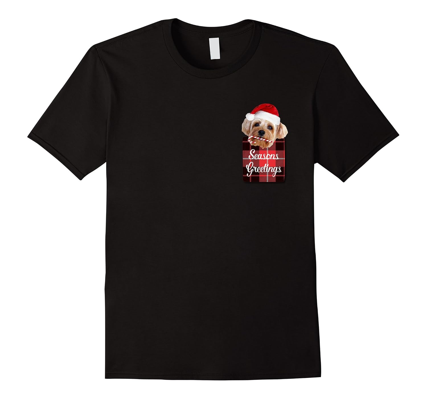 yorkie pocket t shirt