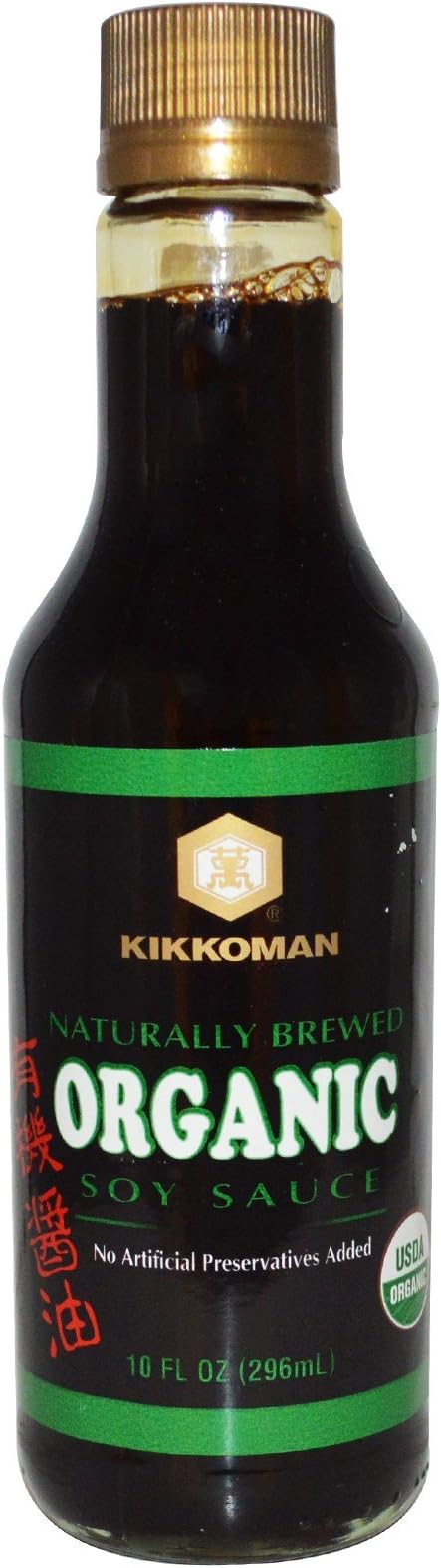 Kikkoman, Organic Soy Sauce, 10 fl oz (296 ml) - 2pcs