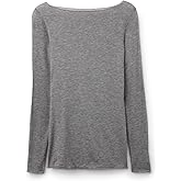 Intimissimi Woman's Sheer Boat Neck Modal Cashmere Ultralight Top