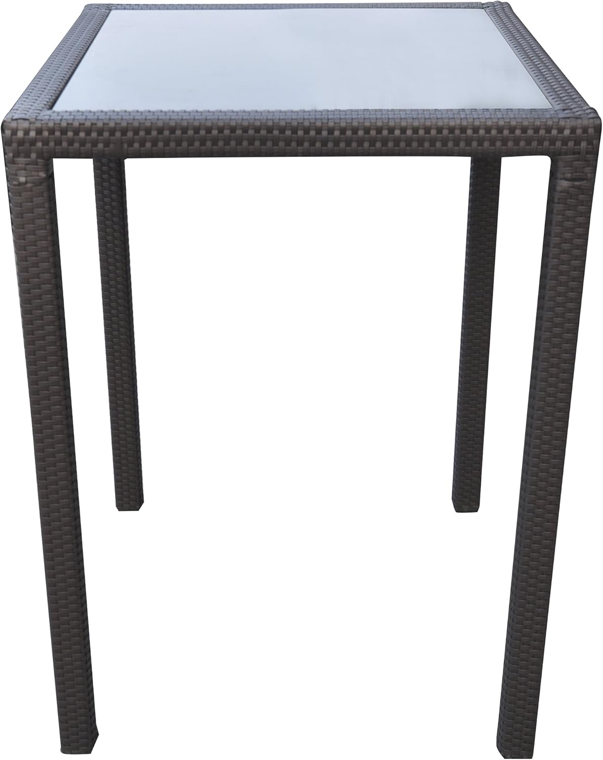 Armen Living Tropez Patio Wicker Bar Set: Furniture & Decor