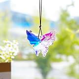 H&D Crystal Butterfly 76mm Hanging Prism Suncatcher for Home Decor view 6