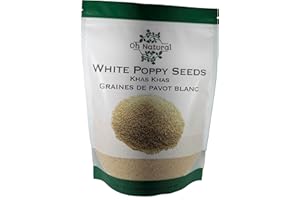 Poppy Seeds White (Khus Khus, Posto seeds) | 250 gm | 100% Natural, Premium, Gluten Free Whole Poppy Seeds